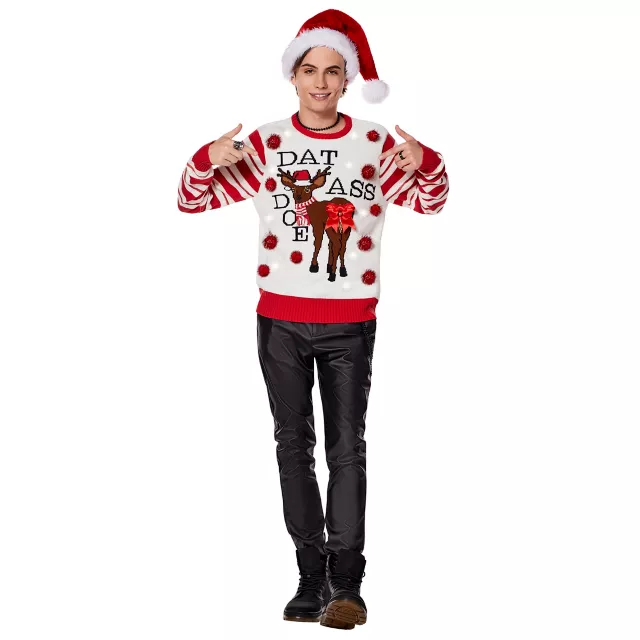 Light-Up Dat Ass Doe Christmas Sweater at Spencer's