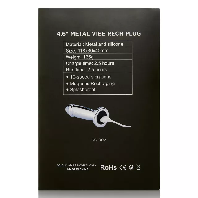 Rechargeable Vibrating Butt Plug - 4.6 Inch at Spencer's