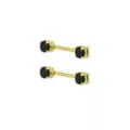 CZ Black Titanium Nipple Barbells - 14 Gauge at Spencer's