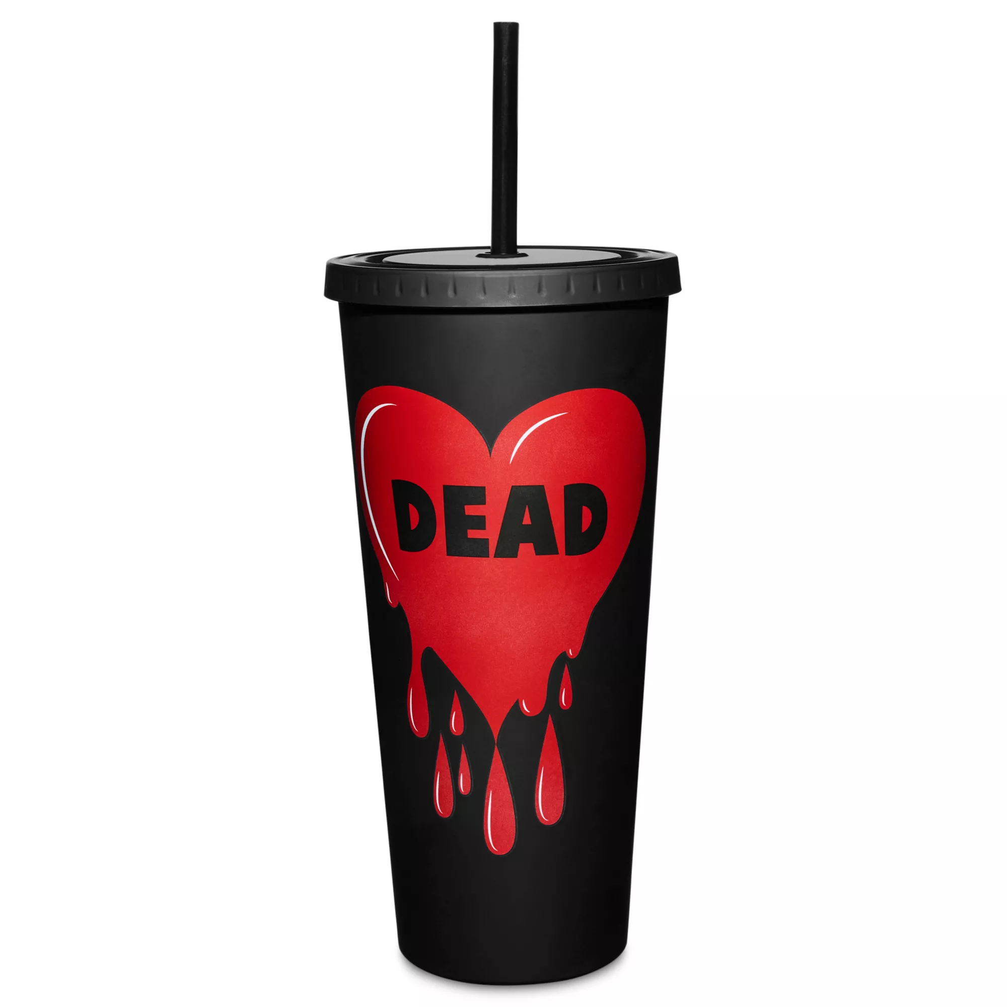 Dead Drip Heart Cup with Straw - 20 oz. at Spencer's
