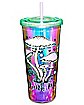 Drink Me Mushroom Cup with Straw - 20 oz.