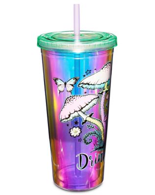 Drink Me Mushroom Cup with Straw - 20 oz.