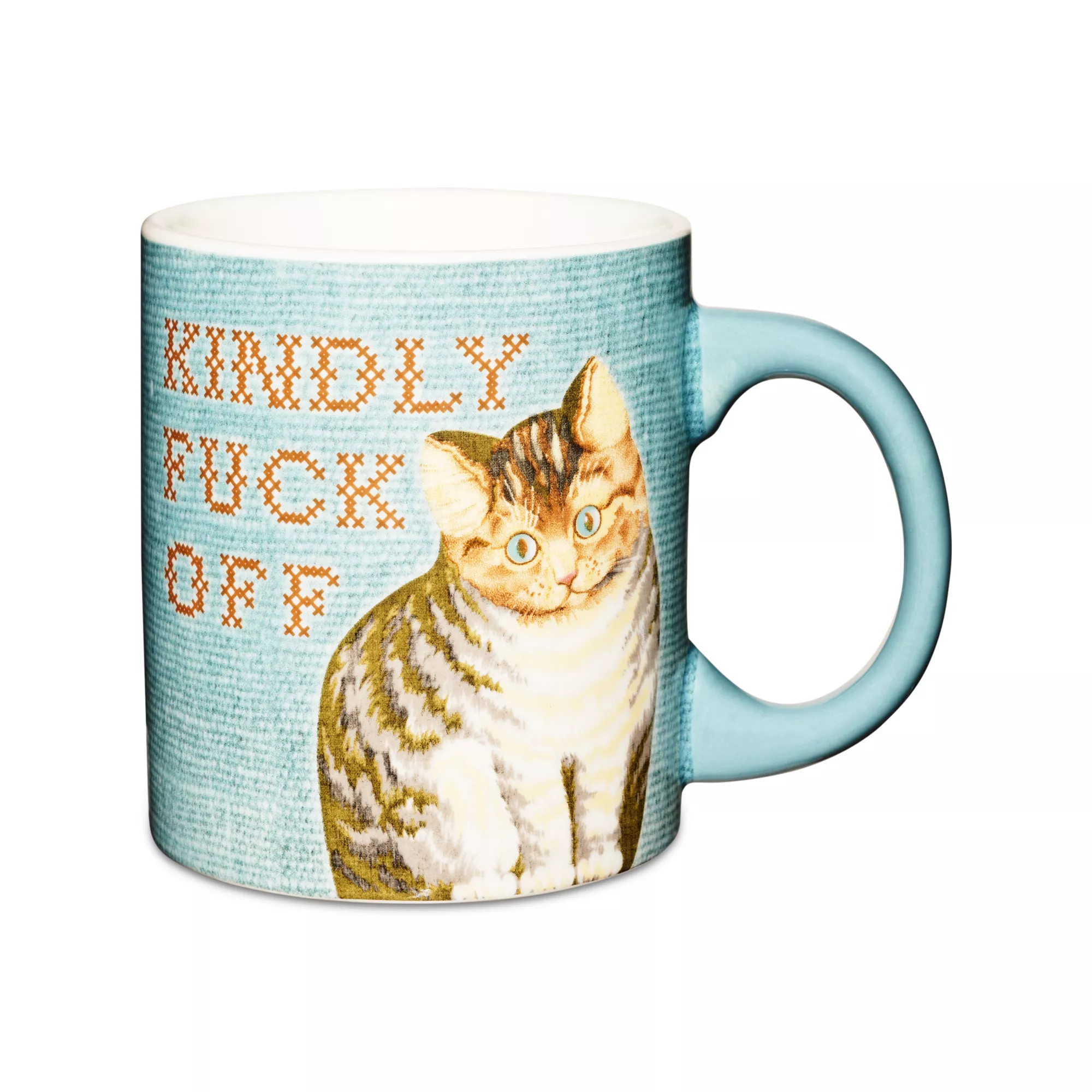 Kindly Fuck Off Vintage Cat Coffee Mug - 20 oz. at Spencer's