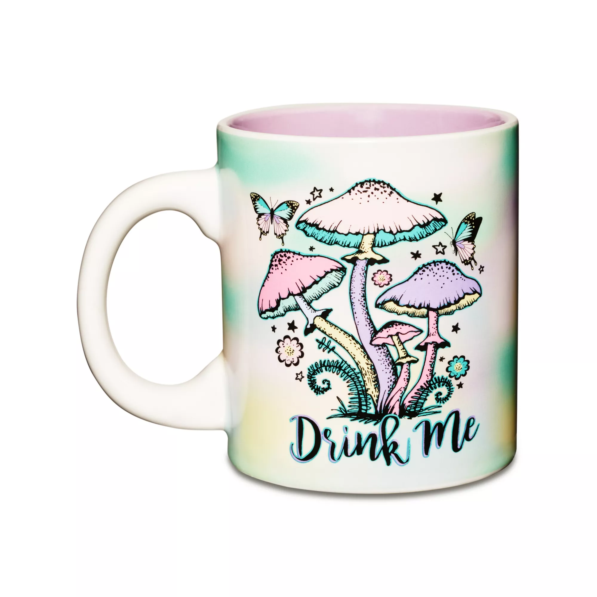 Drink Me Butterfly Mushroom Coffee Mug - 20 oz. at Spencer's