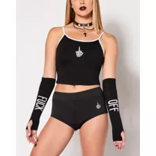 Skeleton Middle Finger Tank Top at Spencer's