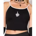 Skeleton Middle Finger Tank Top at Spencer's