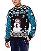 Light-Up Fuck It's Cold Snowman Ugly Christmas Sweater