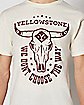 Yellowstone Skull T Shirt