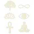 Glow in the Dark Serenity Stick-On Pieces - 24 Pack at Spencer's