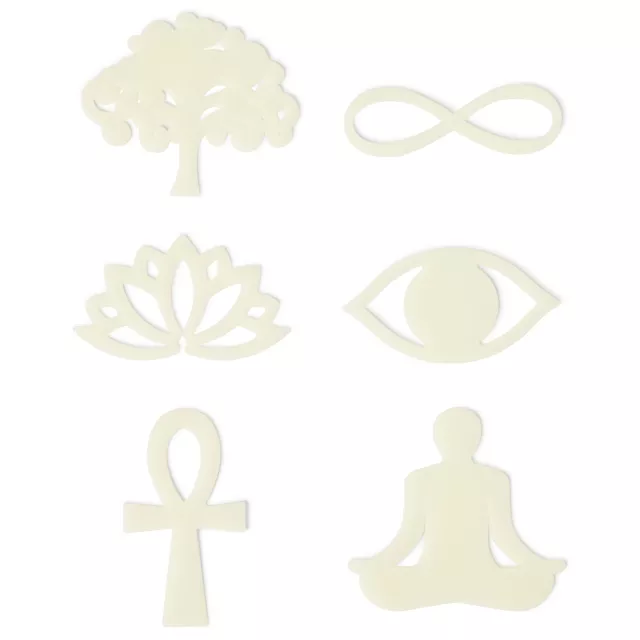Glow in the Dark Serenity Stick-On Pieces - 24 Pack at Spencer's