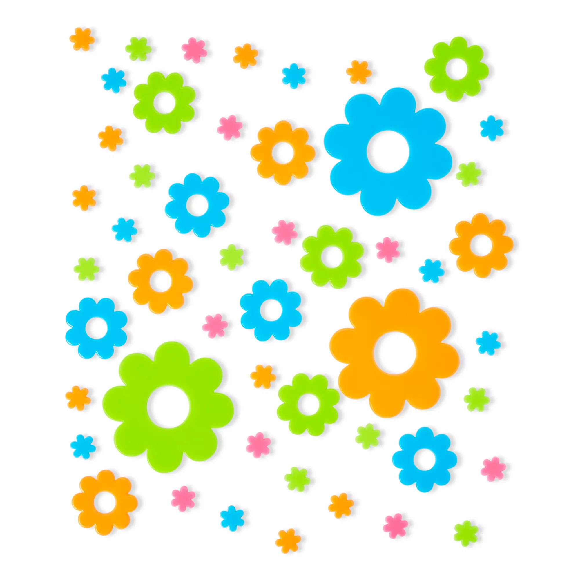 Black Light Flower Stick-On Pieces - 50 Pack at Spencer's