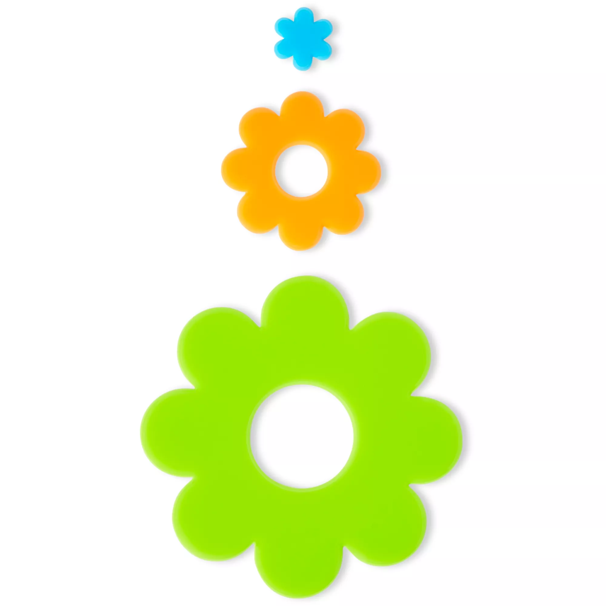 Black Light Flower Stick-On Pieces - 50 Pack at Spencer's