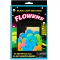 Black Light Flower Stick-On Pieces - 50 Pack at Spencer's