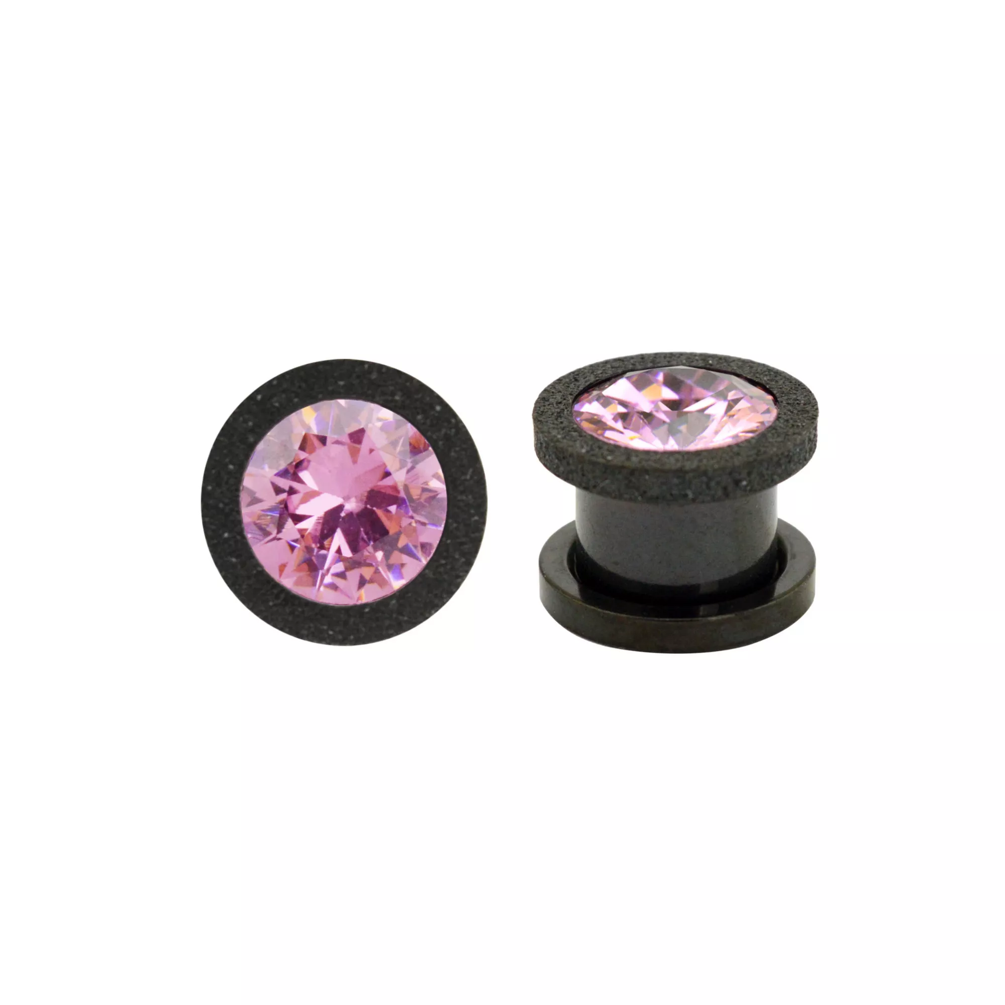 Pink CZ Screw Fit Plugs at Spencer's