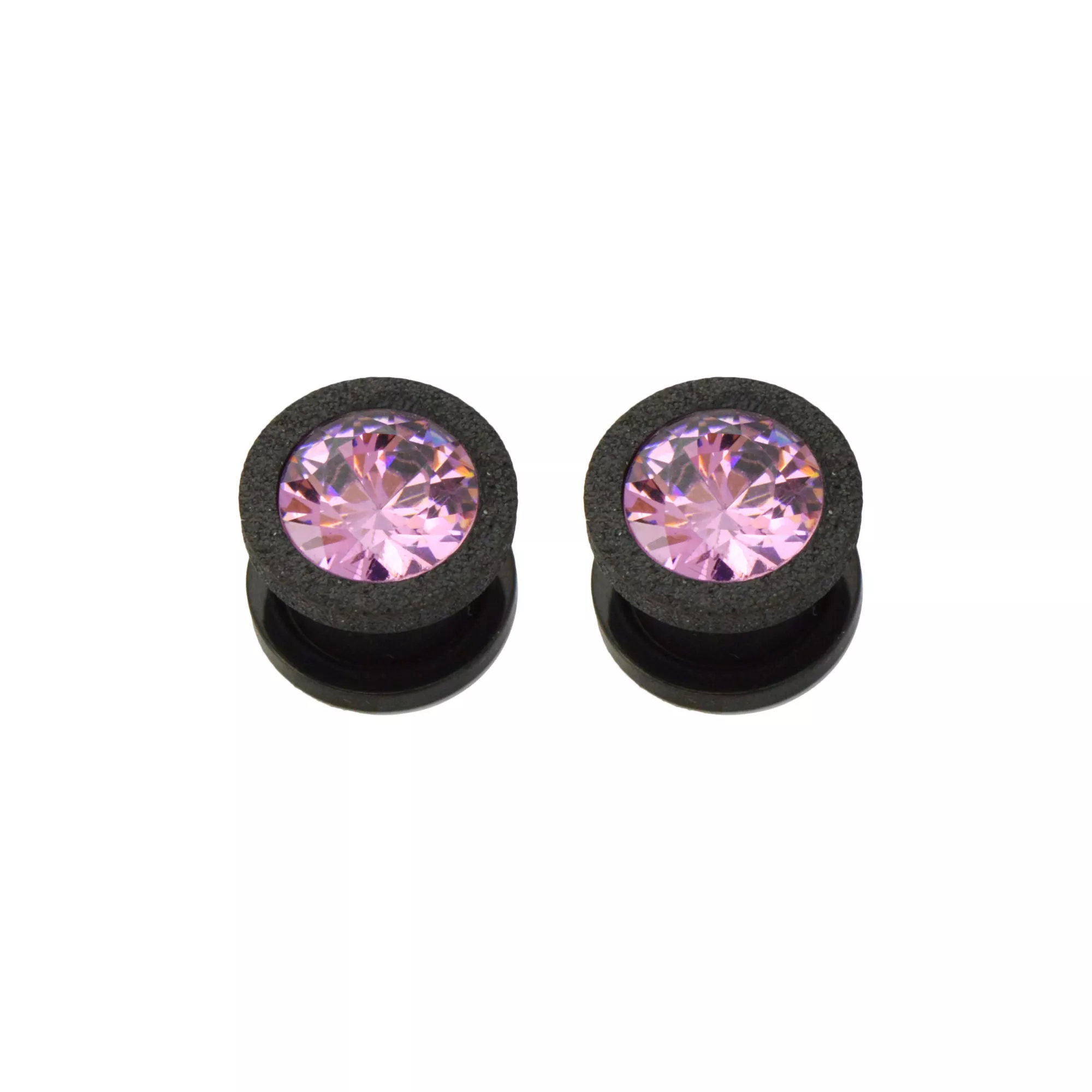Pink CZ Screw Fit Plugs at Spencer's