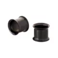 Black Titanium Double Flare Tunnels at Spencer's