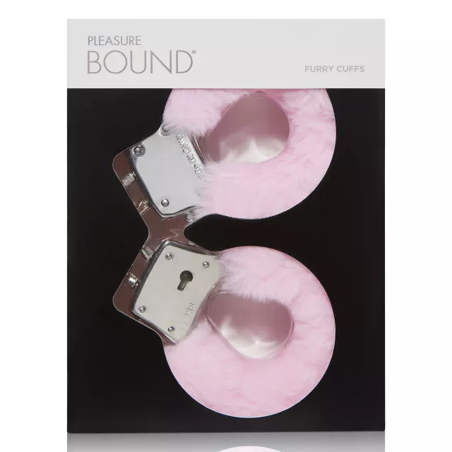 Pink Furry Handcuffs - Pleasure Bound at Spencer's