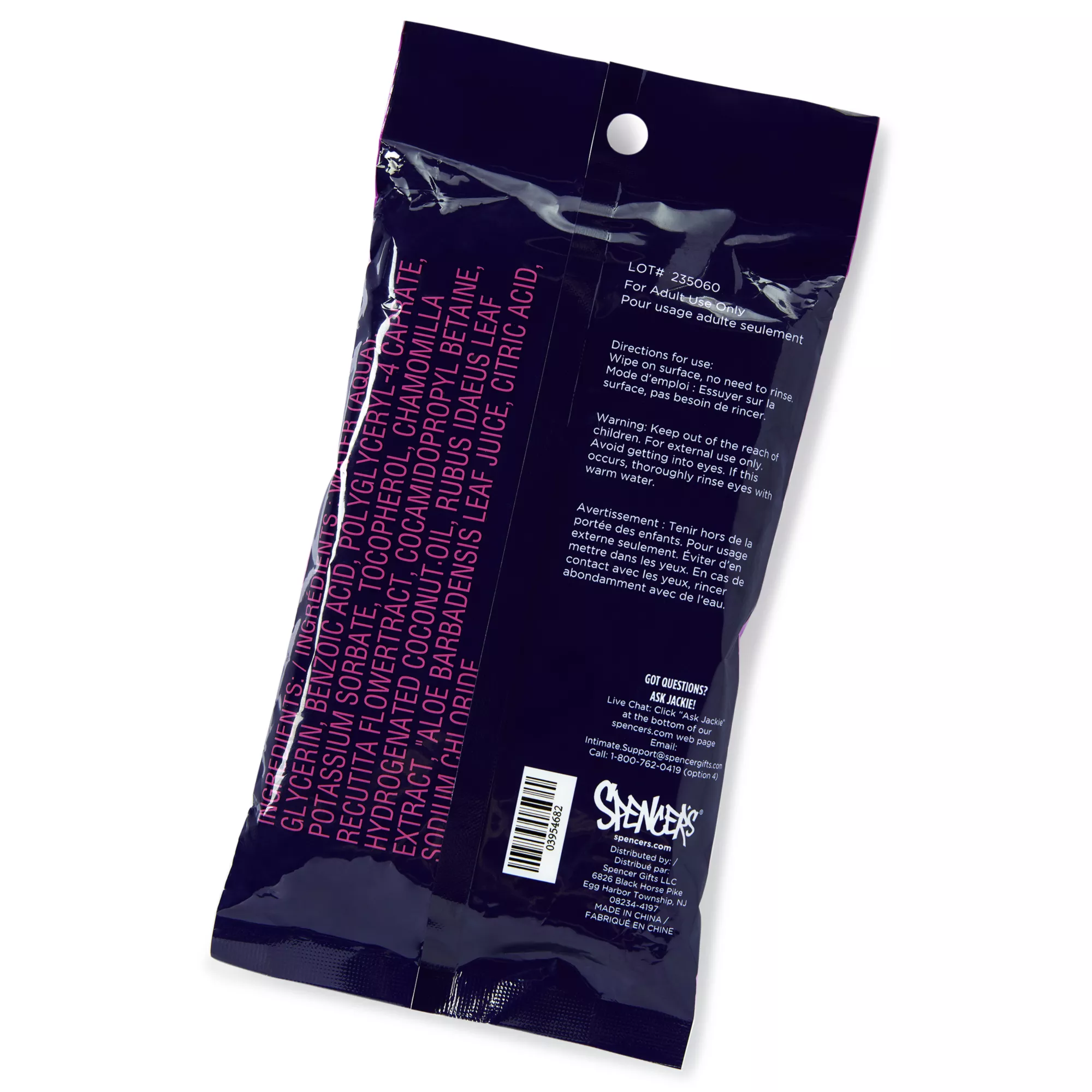 Personal Care Wipes - Hott Love at Spencer's