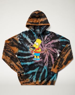 Tie Dye Bart Simpson Squishee Hoodie - The Simpsons - Spencer's