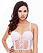 Light Pink Lace Bow Cropped Corset