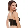 Black Lace Bow Cropped Corset at Spencer's