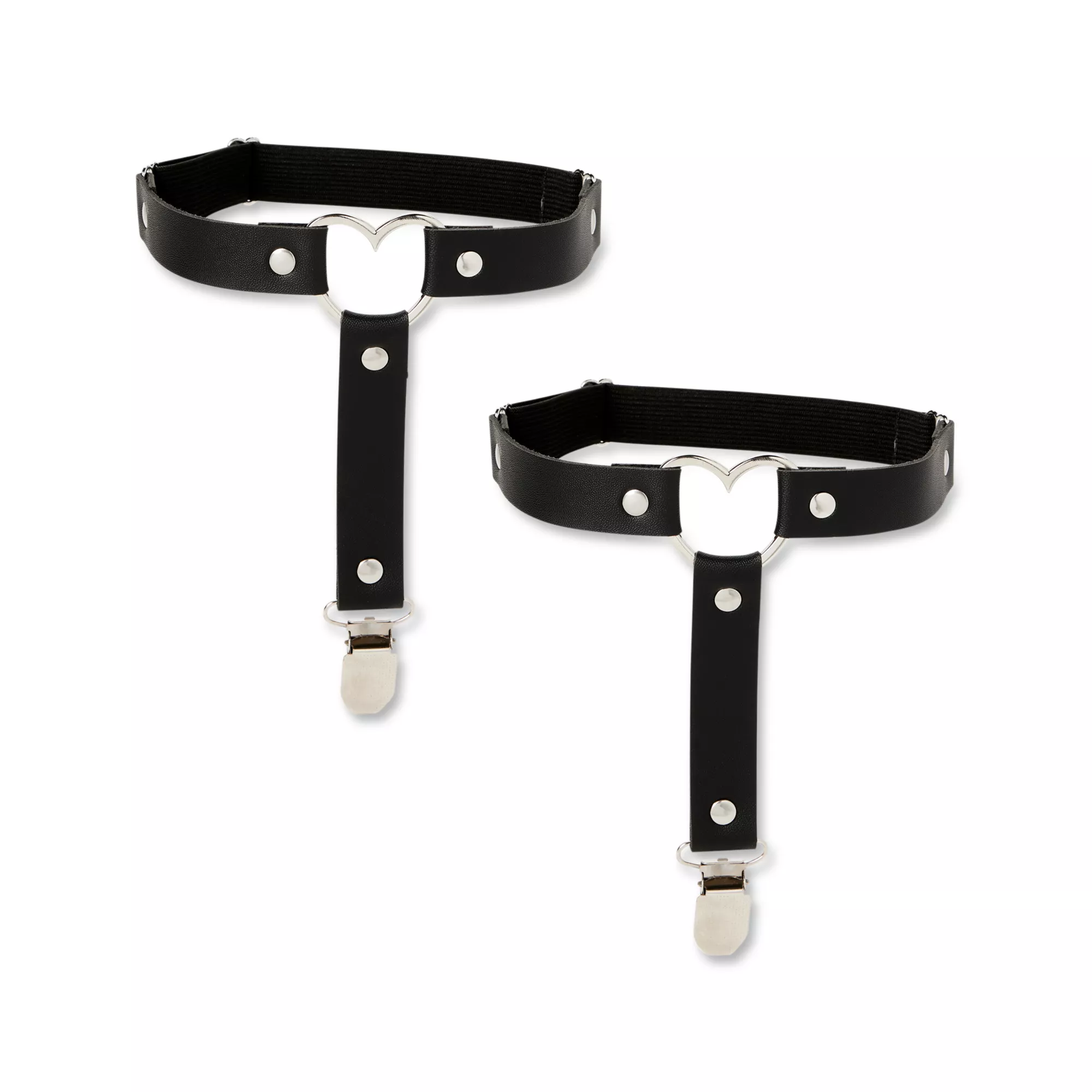 Heart Leg Garters - 2 Pack at Spencer's