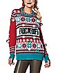 Light-Up Fuck Off Ugly Christmas Sweater