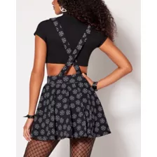 Pentagram Skirt with Suspenders at Spencer's