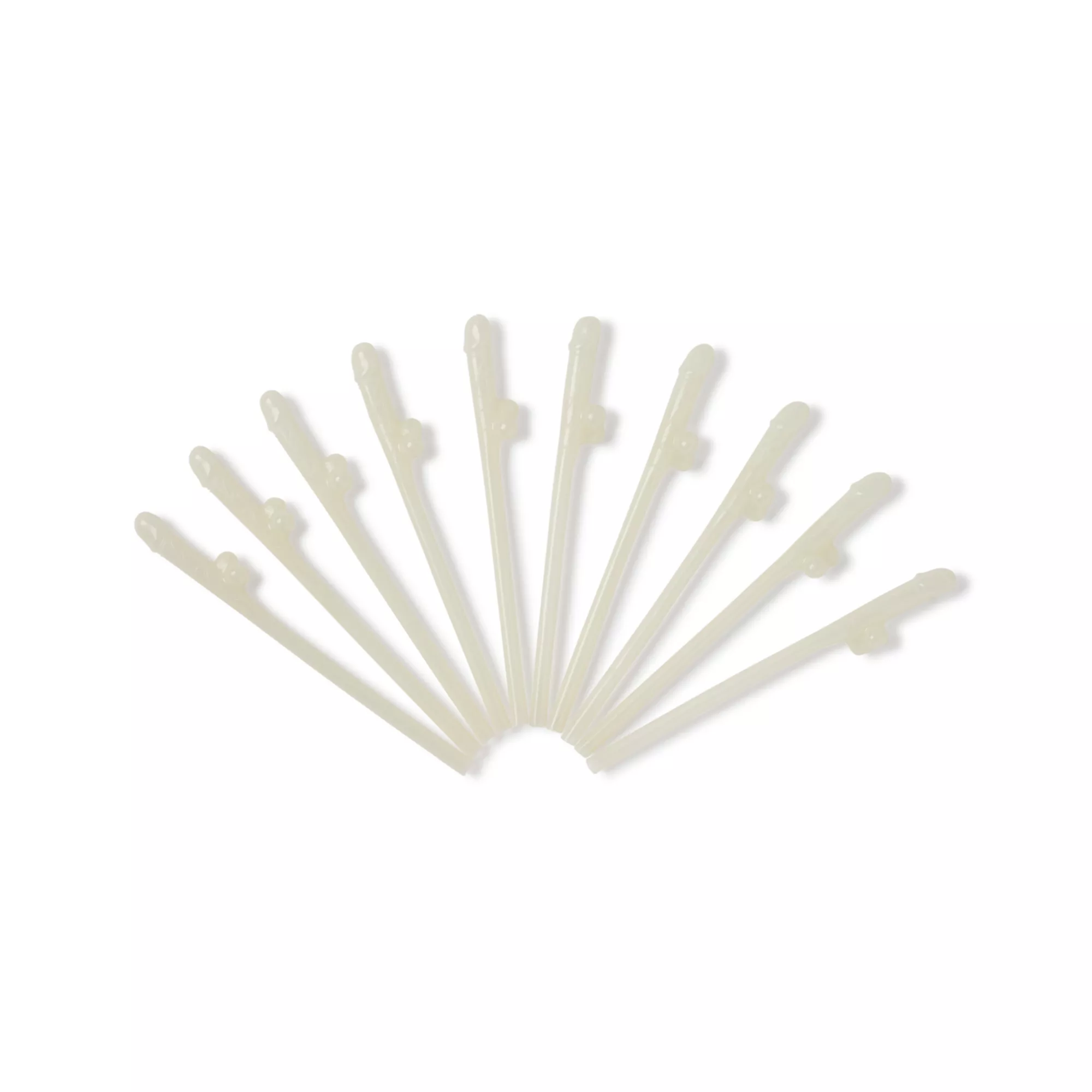 Glow in the Dark Penis Straws - 10 Pack at Spencer's