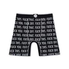 Fuck It Pattern Boxer Briefs at Spencer's
