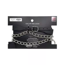 Bells Collar with Leash - Pleasure Bound at Spencer's