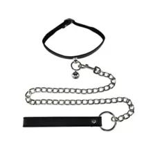 Bells Collar with Leash - Pleasure Bound at Spencer's