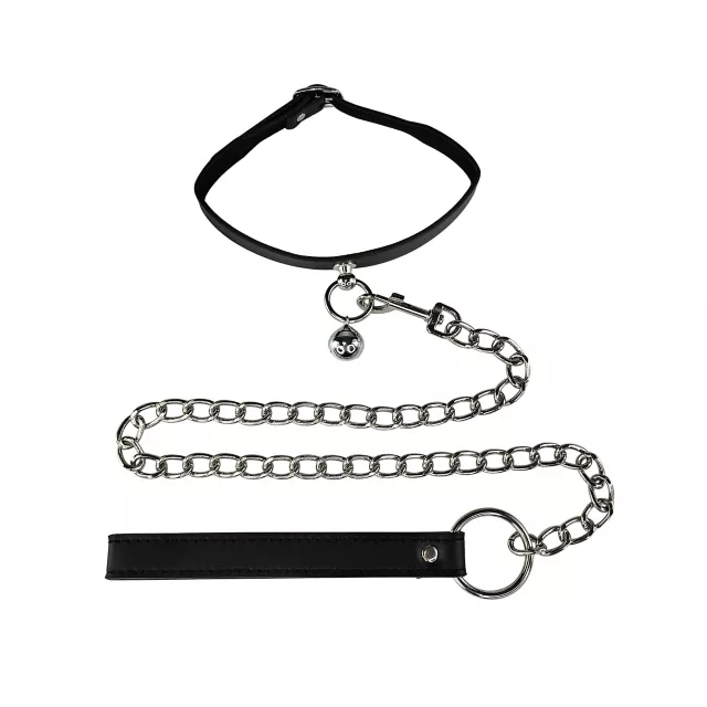 Bells Collar with Leash - Pleasure Bound at Spencer's