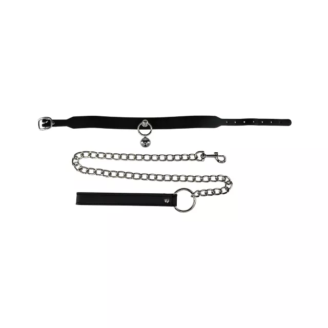 Bells Collar with Leash - Pleasure Bound at Spencer's