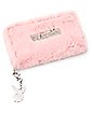 Pink Furry Playboy Zip Wallet