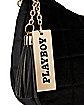 Black Velvet Playboy Shoulder Bag