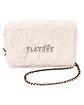 White Furry Playboy Handbag
