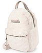 White Furry Playboy Mini Backpack
