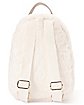 White Furry Playboy Mini Backpack
