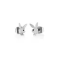 Multi-Pack CZ Pink Playboy Bunny Heart Stud Earrings 3 Pack - 20 Gauge at Spencer's