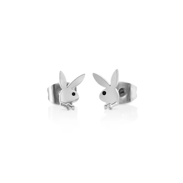 Multi-Pack CZ Pink Playboy Bunny Heart Stud Earrings 3 Pack - 20 Gauge at Spencer's
