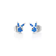 Multi-Pack CZ Blue Playboy Bunny Heart Stud Earrings 3 Pack - 20 Gauge at Spencer's