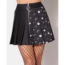 Celestial Side Chain Zipper Skirt at Spencer's