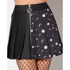 Celestial Side Chain Zipper Skirt at Spencer's