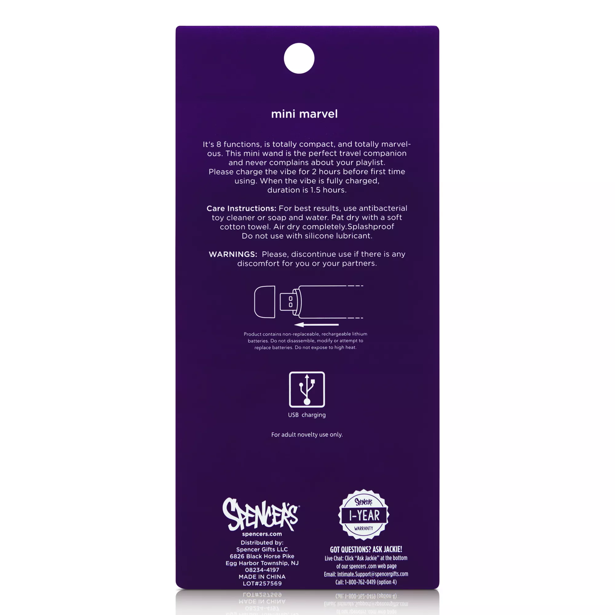 Mini Marvel Wand Massager - Hott Love at Spencer's