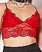 Basic Red Lace Bralette