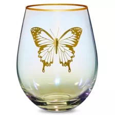 Butterfly Stemless Wine Glass at Spencer's