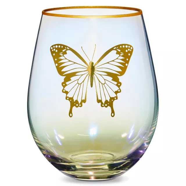 Butterfly Stemless Wine Glass at Spencer's