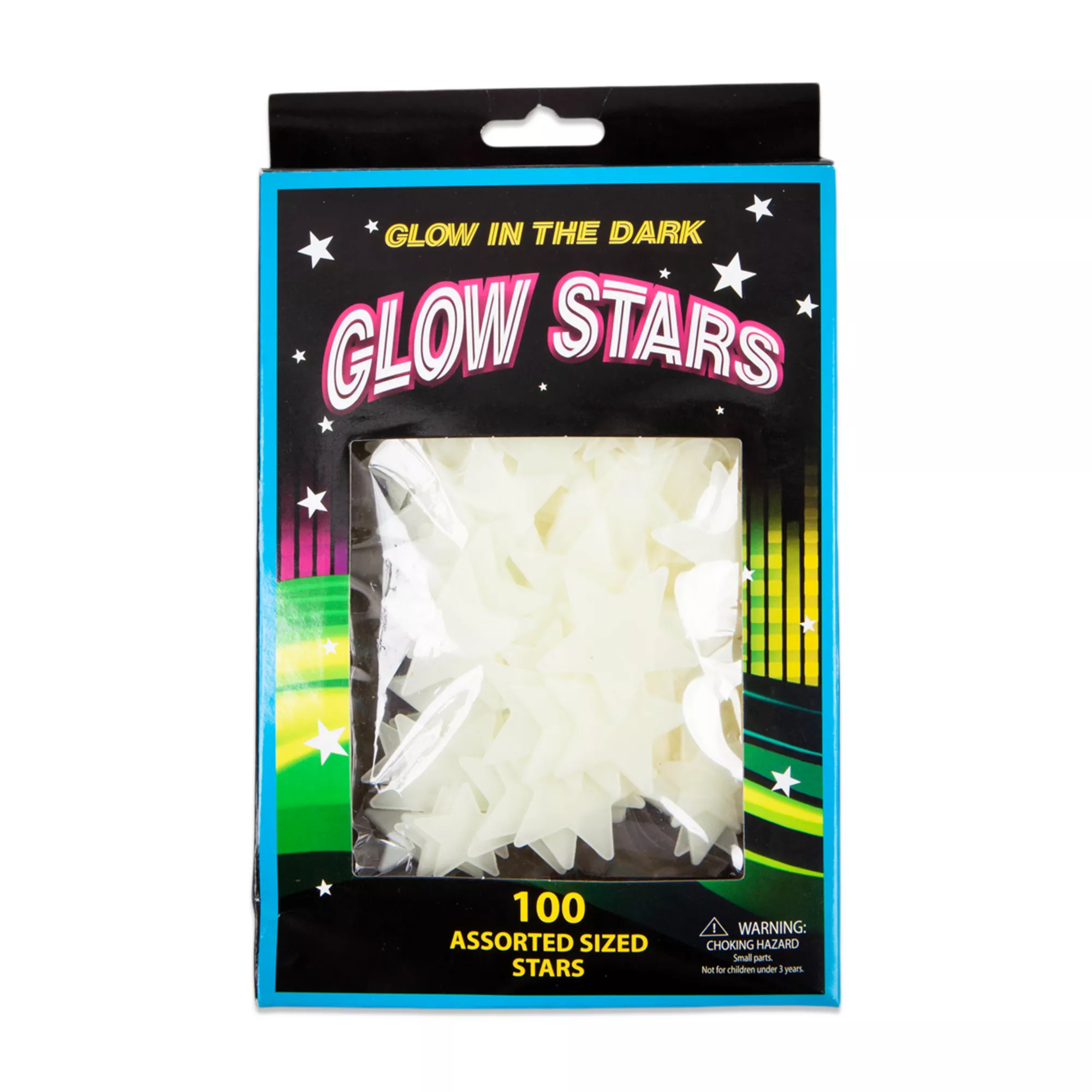 Glow in the Dark Star Stick-On Pieces - 100 Pack at Spencer's