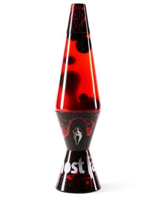 Black Ghost Face Lava Lamp - 14.5 Inch